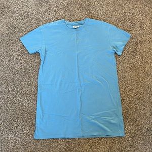 Sky blue tee shirt dress